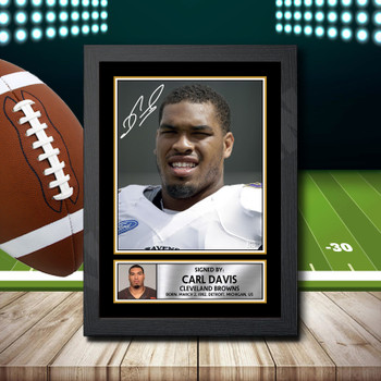 Carl Davis 2 - Signed Autographed NFL Star Print