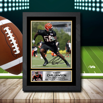 Carl Lawson - Signed Autographed NFL Star Print