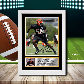 Carl Lawson - Signed Autographed NFL Star Print