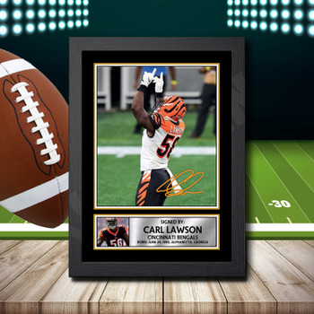 Carl Lawson 2 - Signed Autographed NFL Star Print