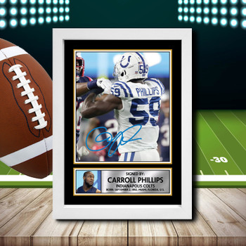 Carroll Phillips 2 - Signed Autographed NFL Star Print