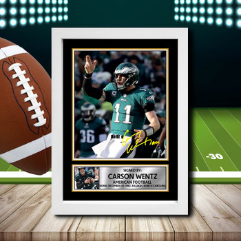 Carson Wentz 1 - Signed Autographed NFL Star Print