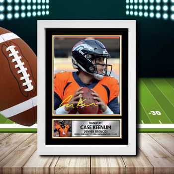 Case Keenum - Signed Autographed NFL Star Print