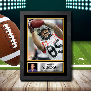 Chris Moore 1 - Signed Autographed NFL Star Print