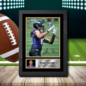 Chris Moore 2 - Signed Autographed NFL Star Print Chris Moore 2 - Signed Autographed NFL Star Print