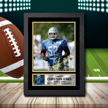 Christian Jones - Signed Autographed NFL Star Print