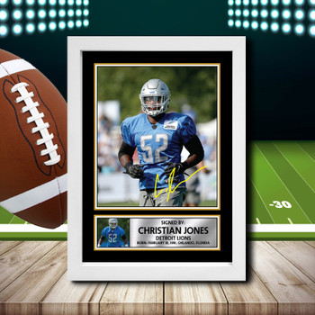 Christian Jones - Signed Autographed NFL Star Print