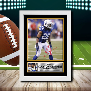 Clayton Geathers - Signed Autographed NFL Star Print