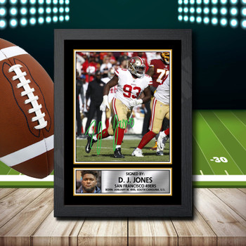 D. J. Jones 2 - Signed Autographed NFL Star Print