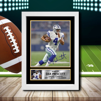 Dak Prescott 2 - Signed Autographed NFL Star Print