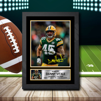 Danny Vitale - Signed Autographed NFL Star Print