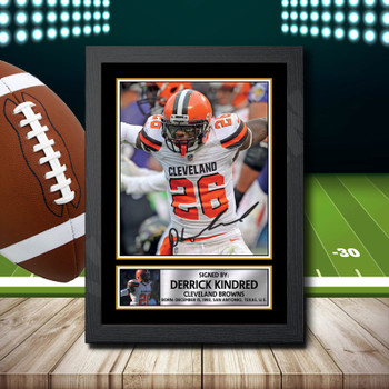 Derrick Kindred - Signed Autographed NFL Star Print