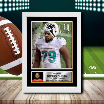 Derrick Shelby 1 - Signed Autographed NFL Star Print