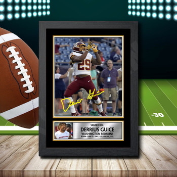 Derrius Guice - Signed Autographed NFL Star Print