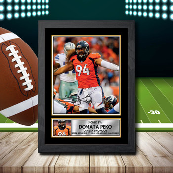Domata Peko 2 - Signed Autographed NFL Star Print