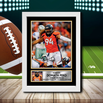 Domata Peko 2 - Signed Autographed NFL Star Print