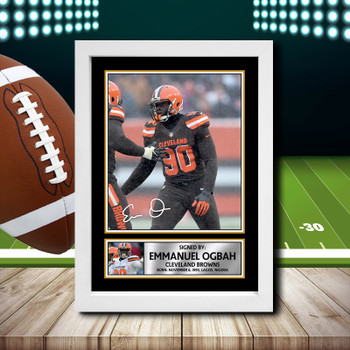 Emmanuel Ogbah 2 - Signed Autographed NFL Star Print
