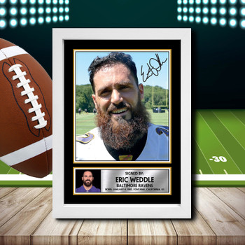 Eric Weddle 1 - Signed Autographed NFL Star Print