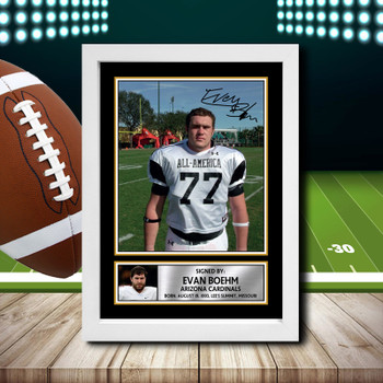 Evan Boehm 2 - Signed Autographed NFL Star Print