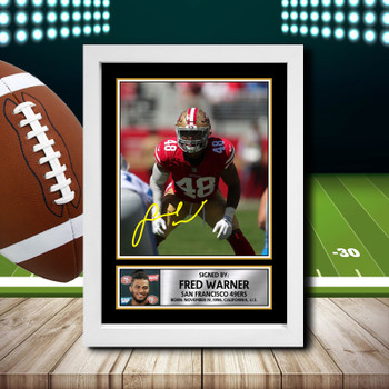 Fred Warner - Signed Autographed NFL Star Print