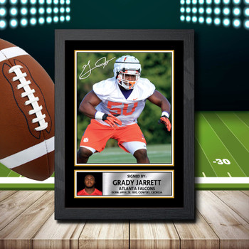Grady Jarrett 1 - Signed Autographed NFL Star Print