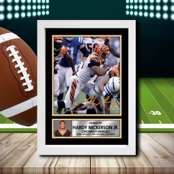 Hardy Nickerson Jr 2 Signed Autographed NFL Star Print