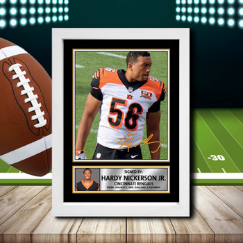 Hardy Nickerson Jr. Signed Autographed NFL Star Print