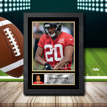 Isaiah Oliver 2 Signed Autographed NFL Star Print