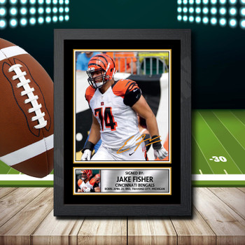Jake Fisher 2 Signed Autographed NFL Star Print