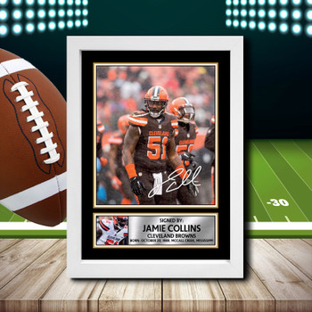 Jamie Collins Sr 2 Signed Autographed NFL Star Print
