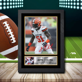 Jamie Collins Sr. Signed Autographed NFL Star Print
