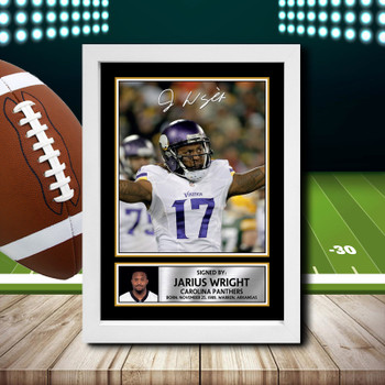 Jarius Wright 1 Signed Autographed NFL Star Print