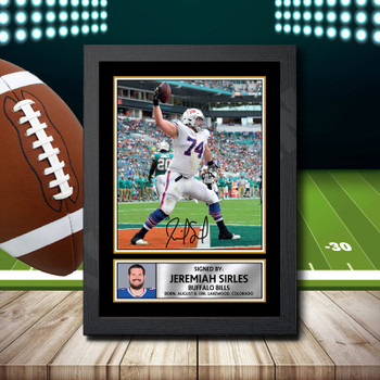 Jeremiah Sirles 2 Signed Autographed NFL Star Print
