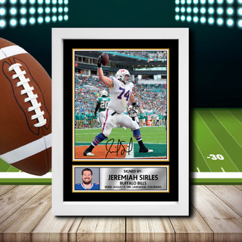 Jeremiah Sirles 2 Signed Autographed NFL Star Print