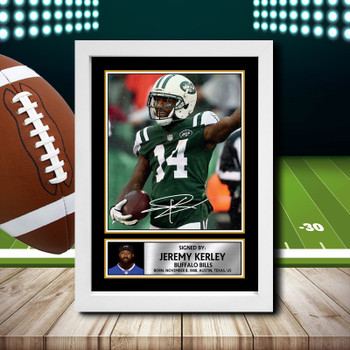 Jeremy Kerley 1 Signed Autographed NFL Star Print