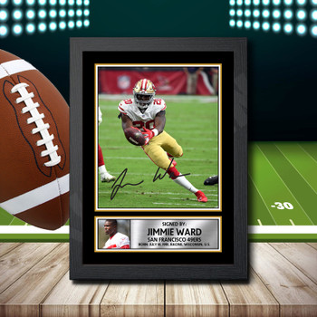 Jimmie Ward Signed Autographed NFL Star Print