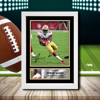 Jimmie Ward Signed Autographed NFL Star Print