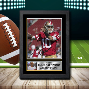 Jimmy Garoppolo Signed Autographed NFL Star Print
