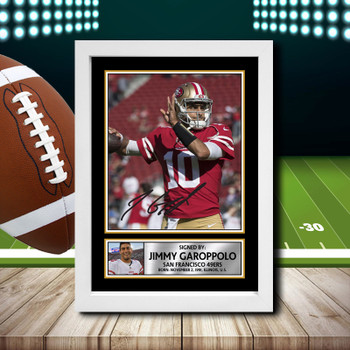 Jimmy Garoppolo Signed Autographed NFL Star Print
