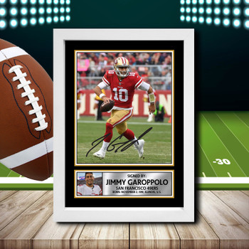 Jimmy Garoppolo 2 Signed Autographed NFL Star Print