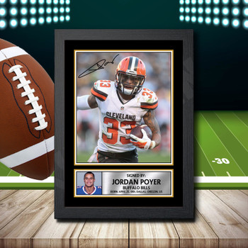 Jordan Poyer 2 Signed Autographed NFL Star Print