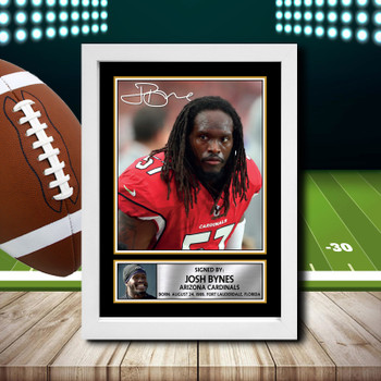 Josh Bynes 1 Signed Autographed NFL Star Print