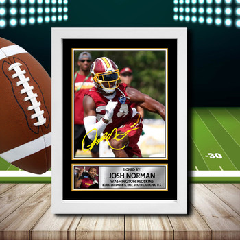 Josh Norman Signed Autographed NFL Star Print