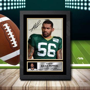 Julius Peppers 1 Signed Autographed NFL Star Print