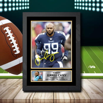 Jurrell Casey 2 Signed Autographed NFL Star Print