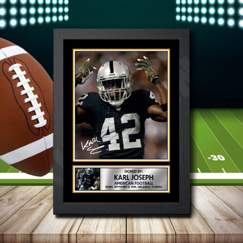 Karl 1 Signed Autographed NFL Star Print