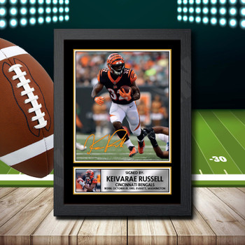 Keivarae Russell Signed Autographed NFL Star Print