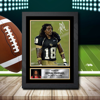 Kemal Ishmael 2 Signed Autographed NFL Star Print