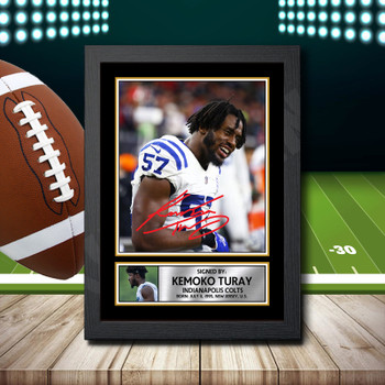 Kemoko Turay Signed Autographed NFL Star Print