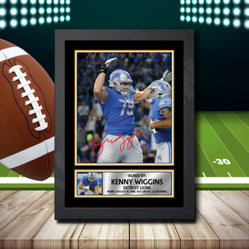 Kenny Wiggins Signed Autographed NFL Star Print